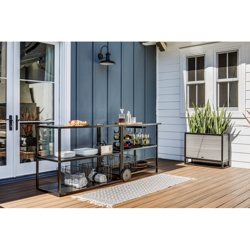 Veradek Outdoor Kitchen Series 47" Bar Cart Stainless Steel